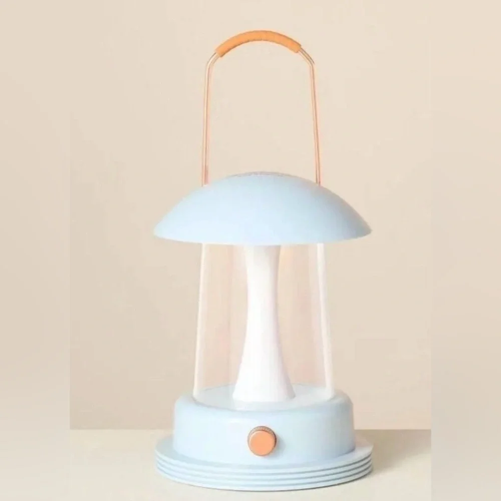Hearth & Hand Blue LED Lantern with Dimmer Switch (Rechargeable) NIB